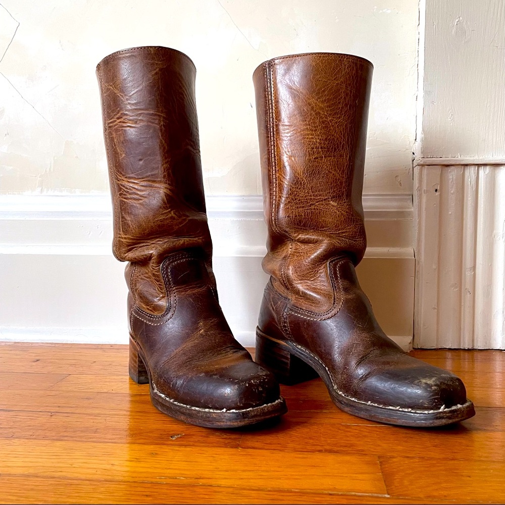 Frye Campus tall boots - preloved, resoled, & miles to go!🔥